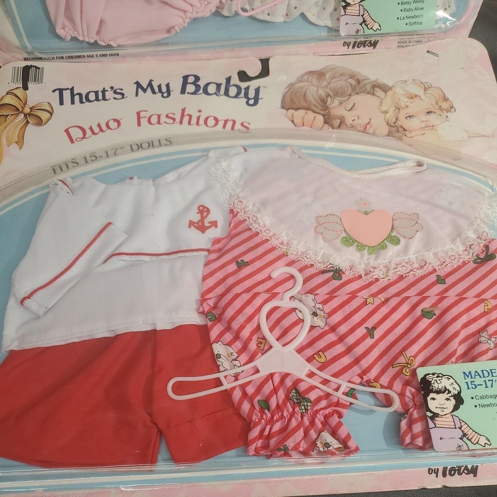 Totsy That's My Baby Duo Fashions Swimsuits 15" - 17" Doll Clothes cpk Vintage - Picture 4 of 6
